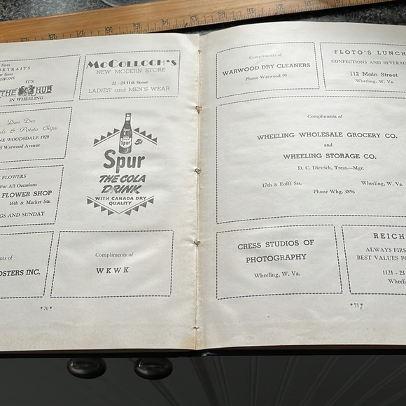 1947 Yearbook Wilmington W Virginia - Picture 5 of 5